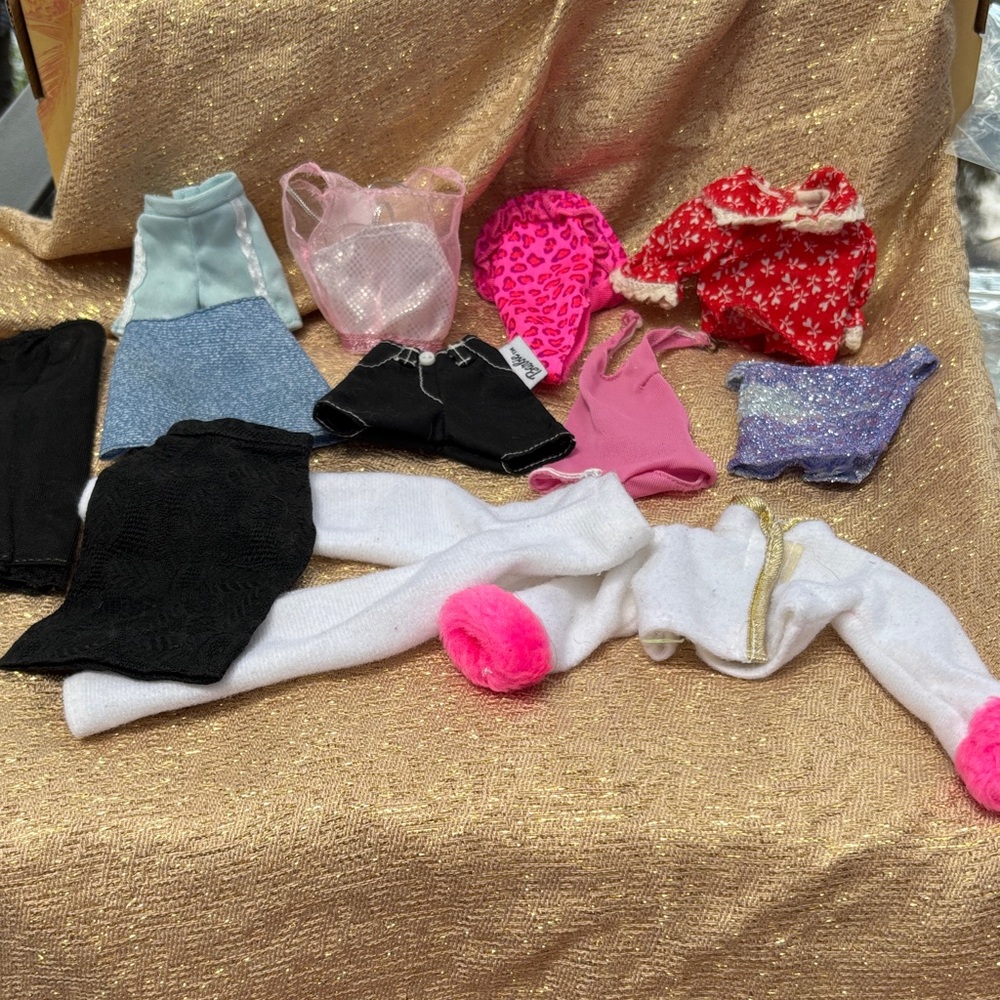 Barbie Doll Clothing Set - Pink, Black, White, Red, Blue